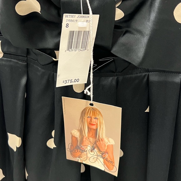 Betsey Johnson Heart Spaghetti Strap Babydoll Cocktail Party Dress Size 8 - Picture 10 of 10